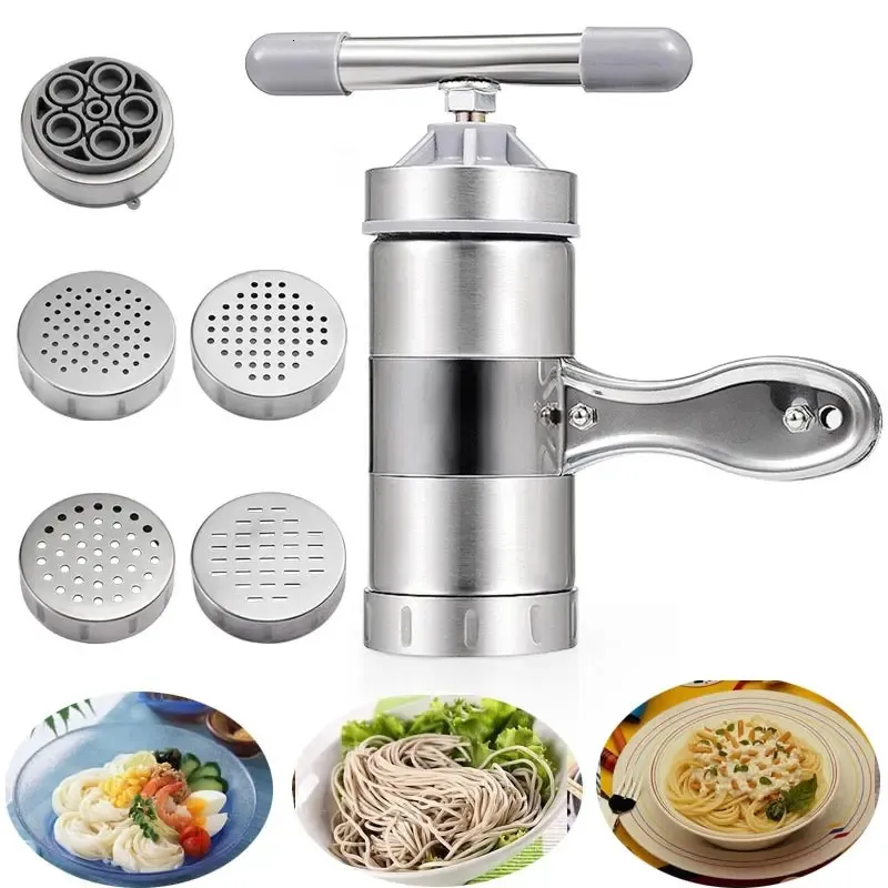 Manual Noodle Machine 304 Stainless Steel Maker Press Pasta Crank Cutter Cookware Making Spaghetti Kitchen Tools 240113