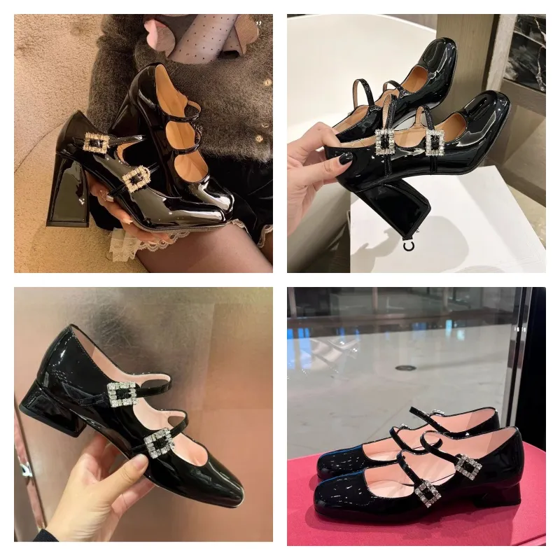 Sapatos de grife feminino slingbacks de couro com fivelas bombas de luxo dos pés pontudos de salto de salto de festa