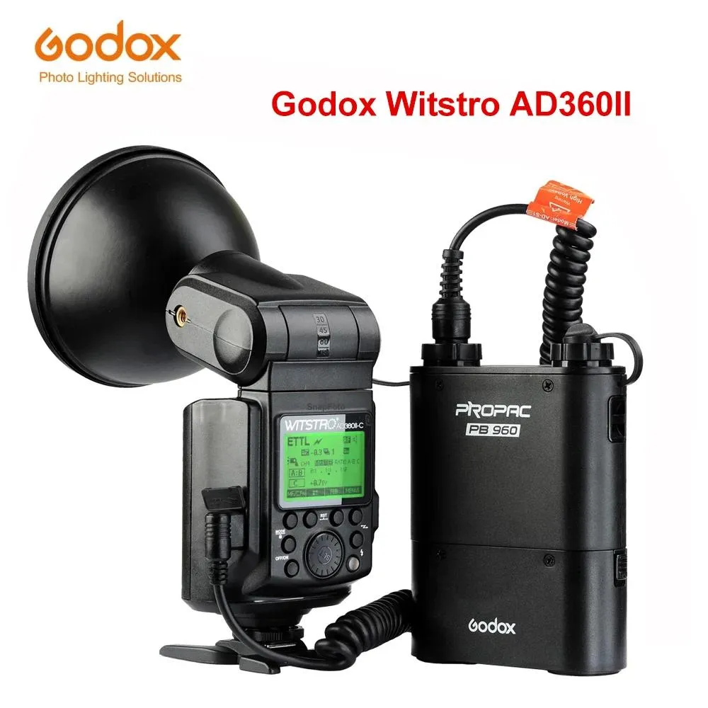 accessori Godox Witstro Ad360ii C/n 360w Gn80 Ttl Hss Flash Speedlite 2.4g Wireless X System per Canon Nikon