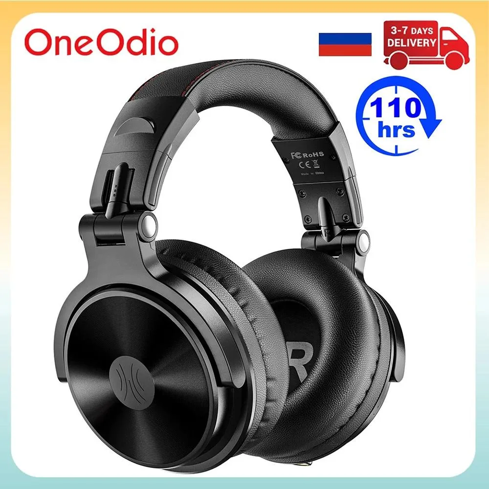 Auricolari Oneodio Cuffie wireless con microfono 110 ore di riproduzione Bluetooth V5.2 Auricolari stereo pieghevoli per bassi profondi per telefono PC