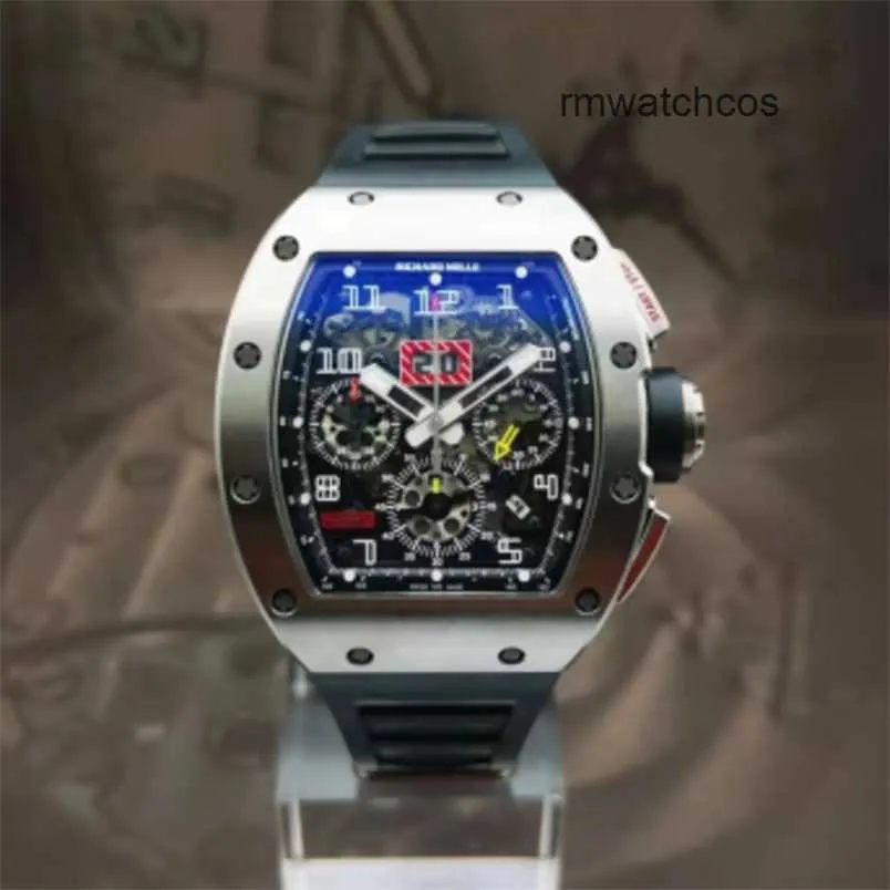 Mechanical Watch Chronograph Richardmill Luxury Wristwatches Mens Watches Richardmill Mens Watch RM011 Titanium Alloy Sports Machinery Hollow Fashion Cas llfp