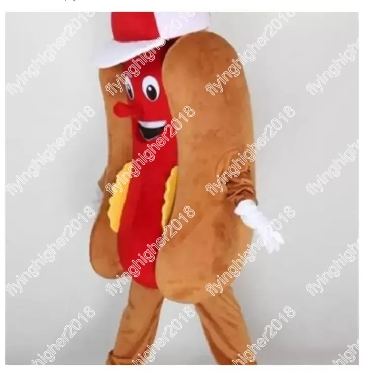 Nieuwe volwassen worst mascotte kostuum cartoon thema fancy dress anime advertentie kleding