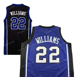 Custom Vintage Men #22 Jason Williams College Basketball Jersey Size Ed Blue Black Any Name or Number Jerseys Size S-4XL 5XL 6XL