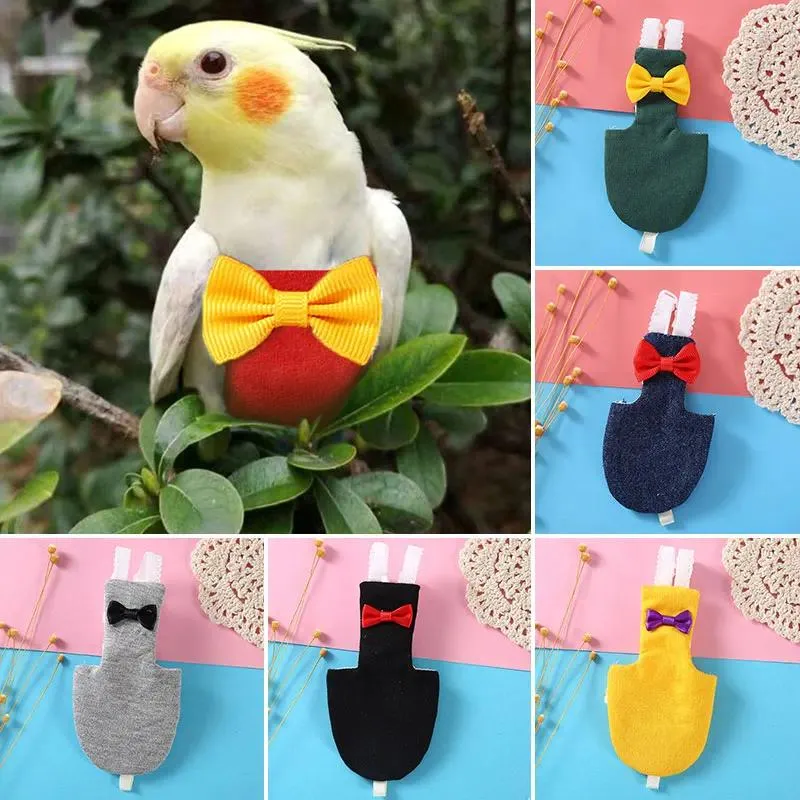 Andere vogels leveren papegaaienluier met bowtie vluchtpak luier kleding Parakeet Pigeon Pet