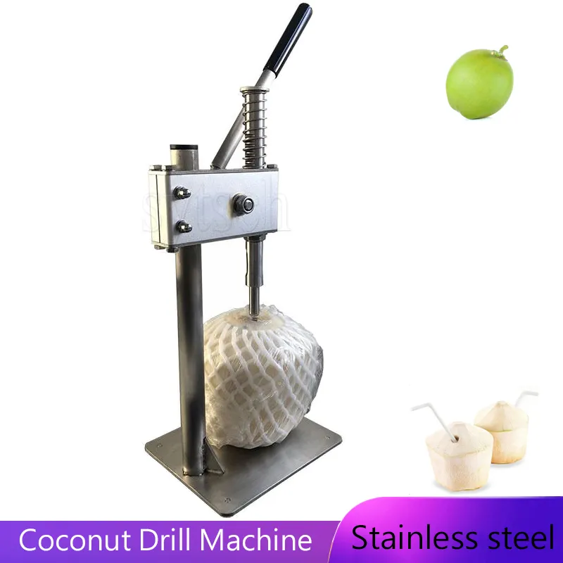 Machine manuelle d'ouverture de trous de noix de coco, outil d'ouverture verticale de noix de coco, outil de perçage de trous pour magasin de fruits