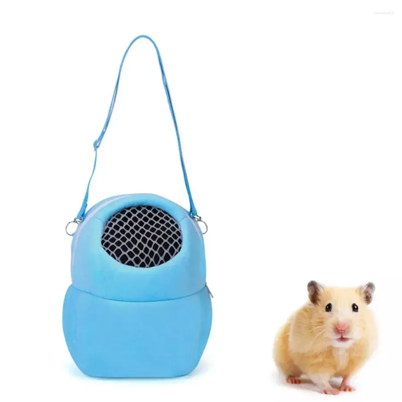 Sacos de compras Algodão Mouse Carrier Ombro Crossbody Portátil Respirável Bonito Zíper Substituição Dormindo Pet Ratos Mochila