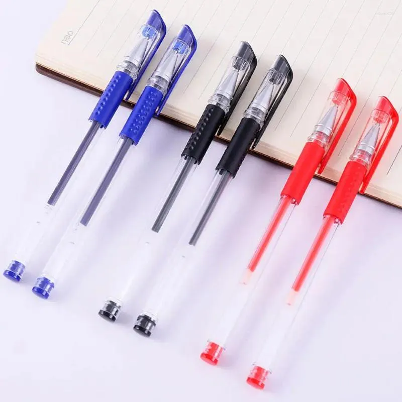 100Pcs Gel Pens 0.5mm Nib Black Ink Pen Fine Point Refillable Large Volume Ball-Point Smooth Writing Signature