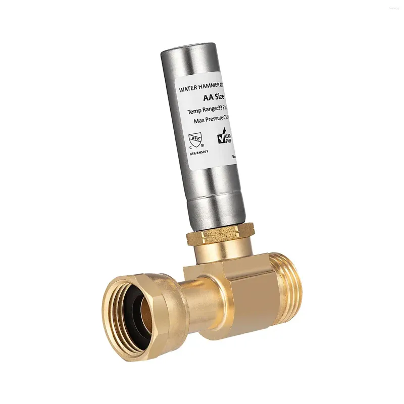 Bathroom Sink Faucets Water Hammer Arrestor Pressure Reducer High Temperature Brass Professional Washing Machine Angle For Washer Room