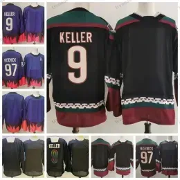 2022 Ice Hockey Jerseys Alternate Reverse Retro Purple Roenick Clayton Keller Jeremy Vintage Phoenix Classic Black Mens Stitched Shirts stit