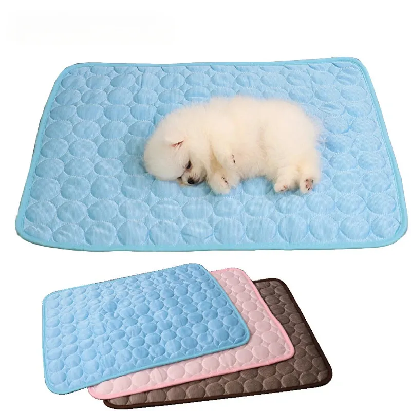 Tappetino rinfrescante per cani Tappetino estivo Tappetino per animali domestici Letto per cani Coperta per gatti Divano Traspirante estivo Lavabile Forniture per animali domestici Accessori 240115