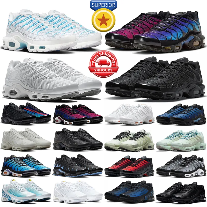 2024 tn plus 3 Terrascape heren dames hardloopschoenen tns 25th Anniversary Utility Triple Black Clean White Pink Hyper Blue Fuchsia Unity heren trainers sport sneakers