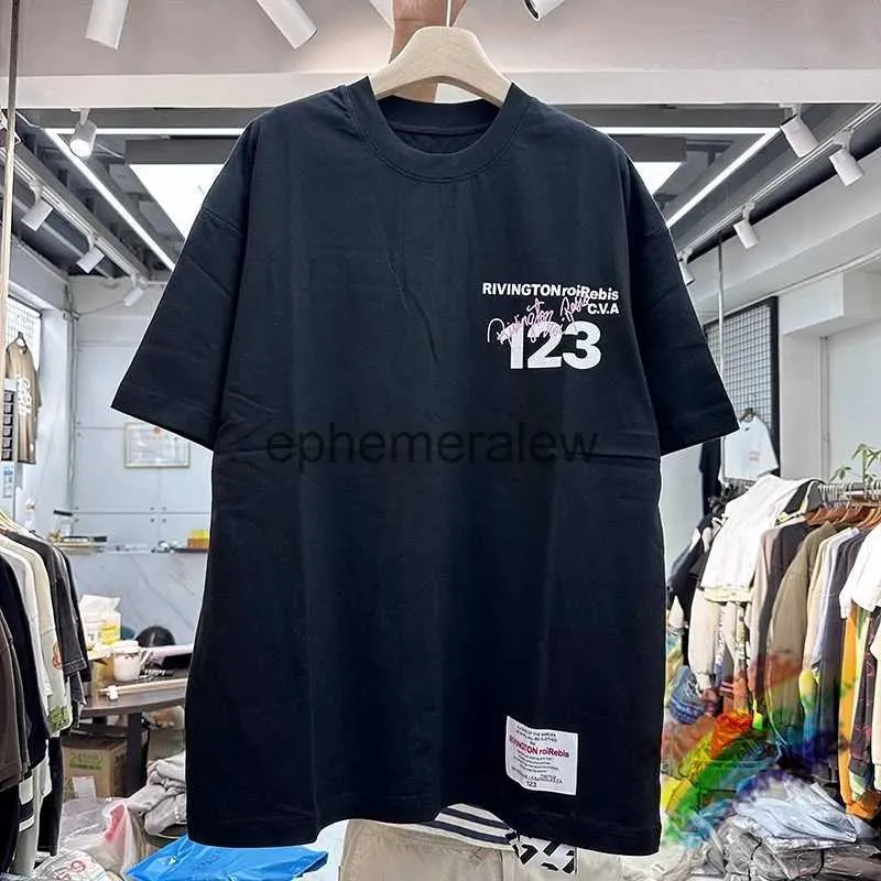 T-shirts pour hommes RRR123 Impression numérique Simple Loose T-shirt Hommes Femmes RRR 123 Tee Top T-shirtephemeralew