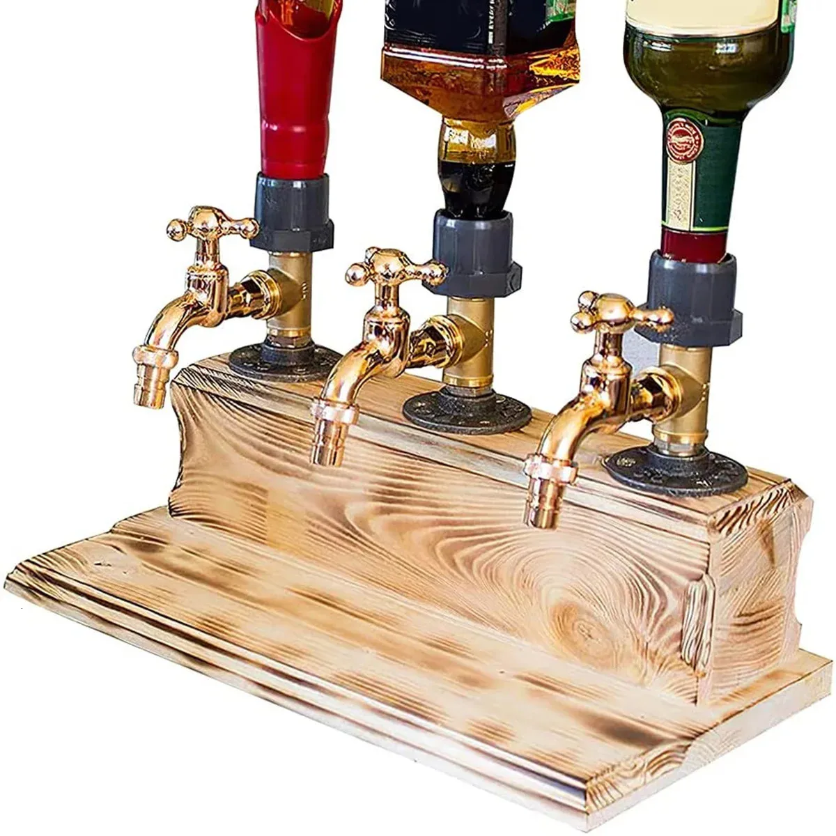 Hintyne Support Distributeur Boissons Métal - Pour 2 Fontaines à Eau 13x6.7x6.9 Pouces