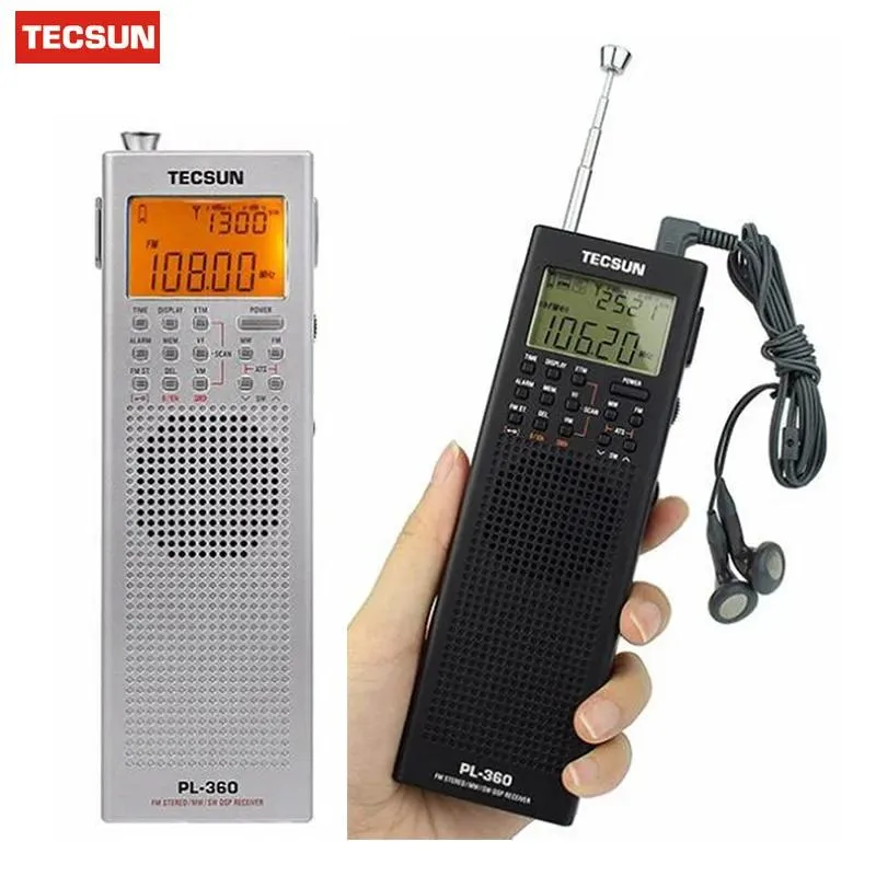 Radio Tecsun Pl360 Ricevitore radio Dsp Fm Mw Sw Lw + Antenna Am esterna + Antenna esterna Registratore radio portatile Y4131a Pl360 Deshen