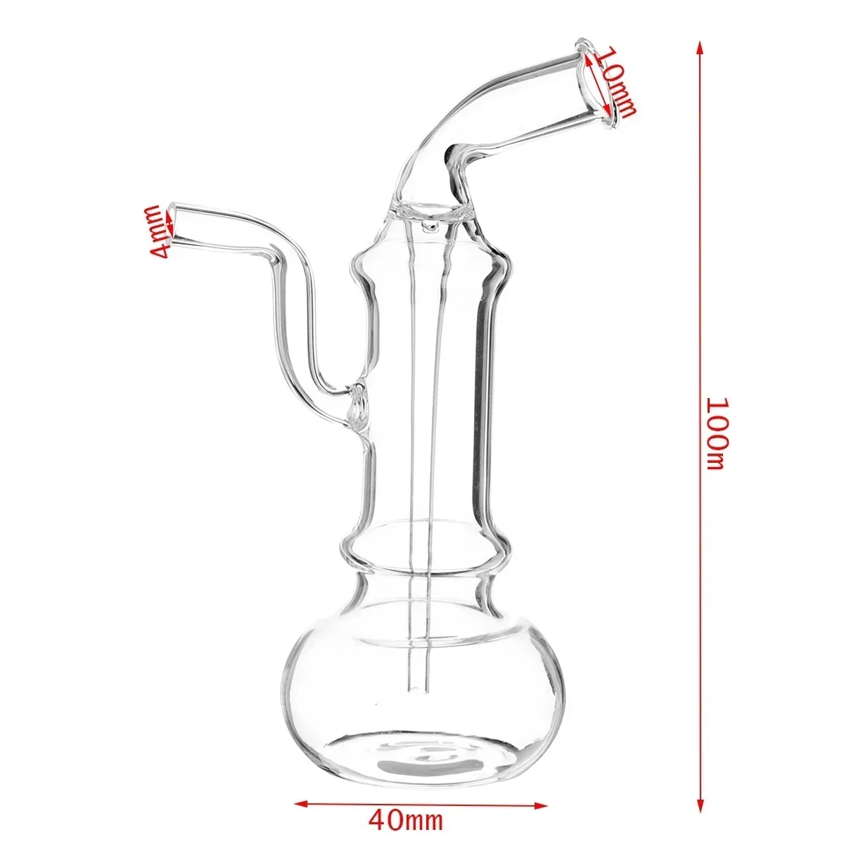 Clear Glass Bowl Shisha Oil Burner Glass Percolater Bubbler Pipes Hookah Ash Catchers for Bong Small Pot Glass Water Pipes