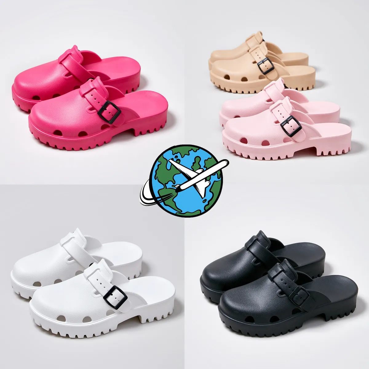 Designer womens woody sandals mule slides pink lettering slippers summer shoes women sandles