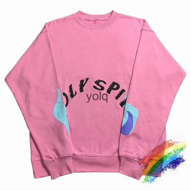 Herren Hoodies Sweatshirts Foam Print Pink Sunday Service Holy Spirit CPFM.XYZ Sweatshirts Damen Herren Kapuzenpullover mit Rundhalsausschnittyolq