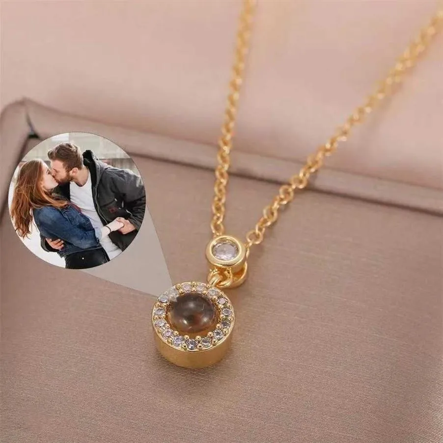 Designer Necklace New Custom Po Pendant Necklace Valentine Jewelry Birthday Gift Y23260L