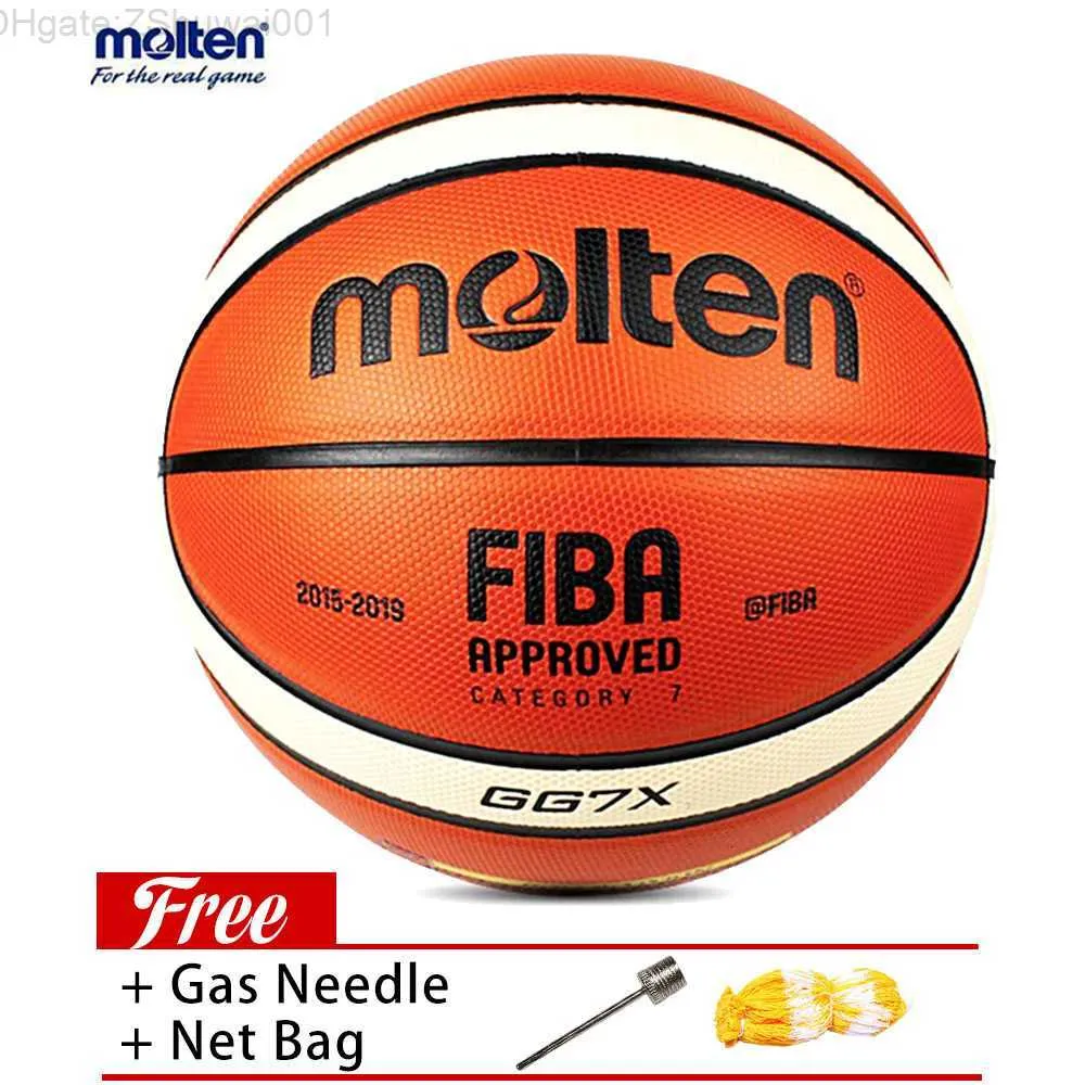 Bolas de alta qualidade bola de basquete tamanho oficial pu couro ao ar livre indoor match treinamento homens mulheres gg7x 230504 2BU1