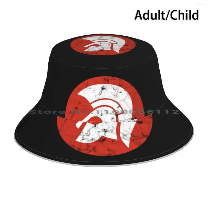 Berets Trojan Records-Worn Look Bucket Hat Sun Cap Ska Greek Rocksteady Oi Selling Trending Est Most Relevant
