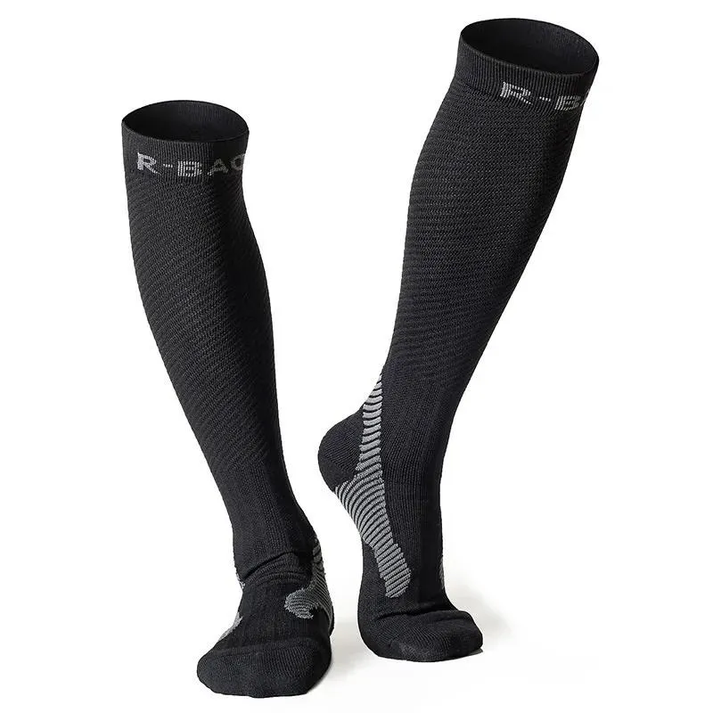 Socks Brand Men Women Night Running Reflective Socks Compression Stocking Support Hosiery Antislip Leg Guard for Cycling Marathon