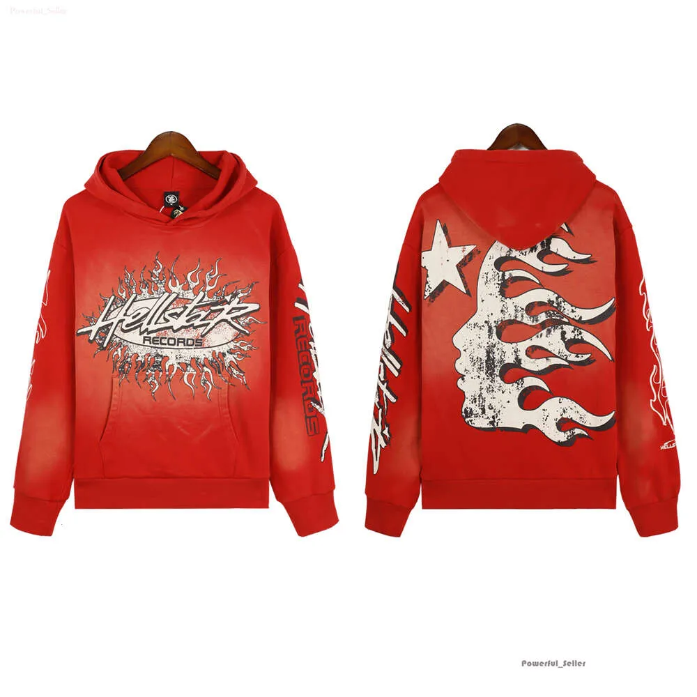 Herenhoodies Hellstar Hoodies Shirt Sweatshirts Lente en herfst Hellstar Sports Suit Broek met lange mouwen Straat Hip Hop Retro Alfabetprint High Hell Star He 8585