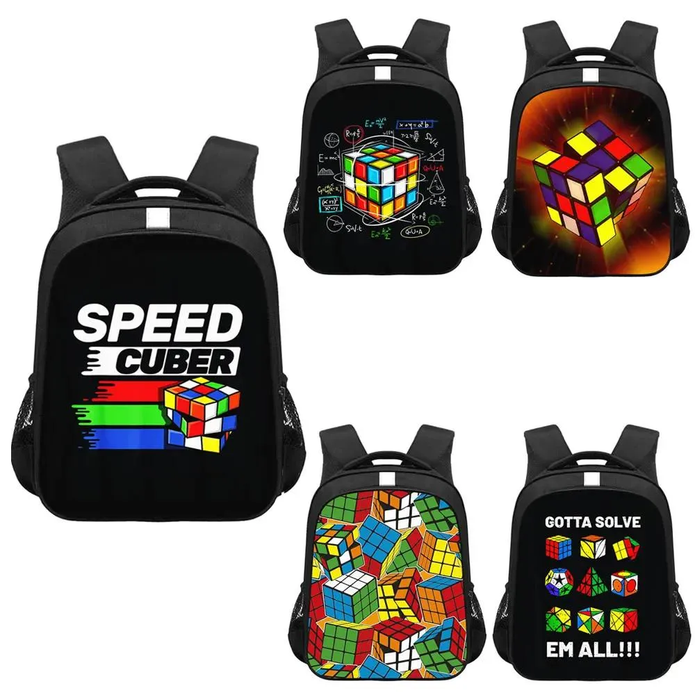 Sacs Magic Cube Print Backpack Magic Square Cuber Daypack Children School Sacs pour adolescent Rucksack ordinateur portable sac à dos sac à dos Bag cadeau