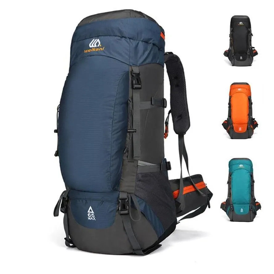 Travel Men's Backpack Large Capacity Blue Outdoor Mountaineering Backbag Waterproof Nylon Cloth 2021 Men Womensports Bagpack281R