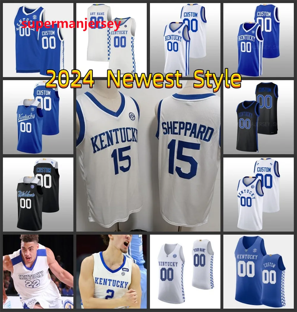 Kentucky Wildcats Custom Basketball Jersey Dontaie Allen Lance Ware 23 Bryce Hopkins 25 Kareem Watkins 0 Jacob Toppin Brennan Canada Zan Payne 21 Shaedon Sharpe aaaa