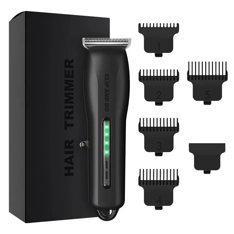 Elektrikli Saç Klipsi Elektrikli Saç Düzeltmeni Ayarlanabilir Saç Kesme Makinesi Men240115 için Kablosuz Şarj Edilebilir Profesyonel Kırpıcılar