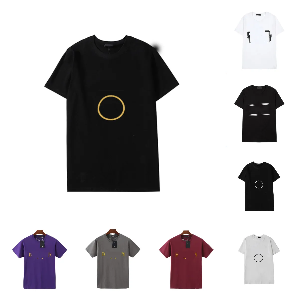 Designer Tshirt Shirt Shirts Polo Shirt Tshirt Designers T Shirt MenstShirt T Shirt Crew Neck Kort ärm Snabb torr bomullstryck Brev mode Ny sommarstil