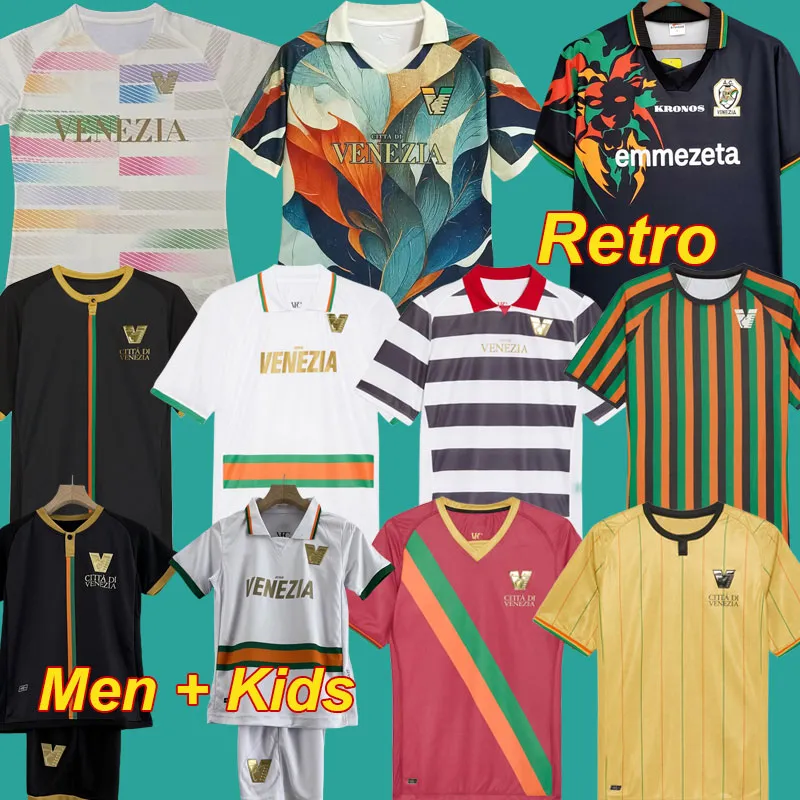 23 24 Venezia voetbalshirts FC home Zwart ARAMU FORTE PERETZ HEYMANS TESSMANN CRNIGOI 2023 2024 Speciaal voetbalshirt Pre Match doelman CECCARONI Fiordilino