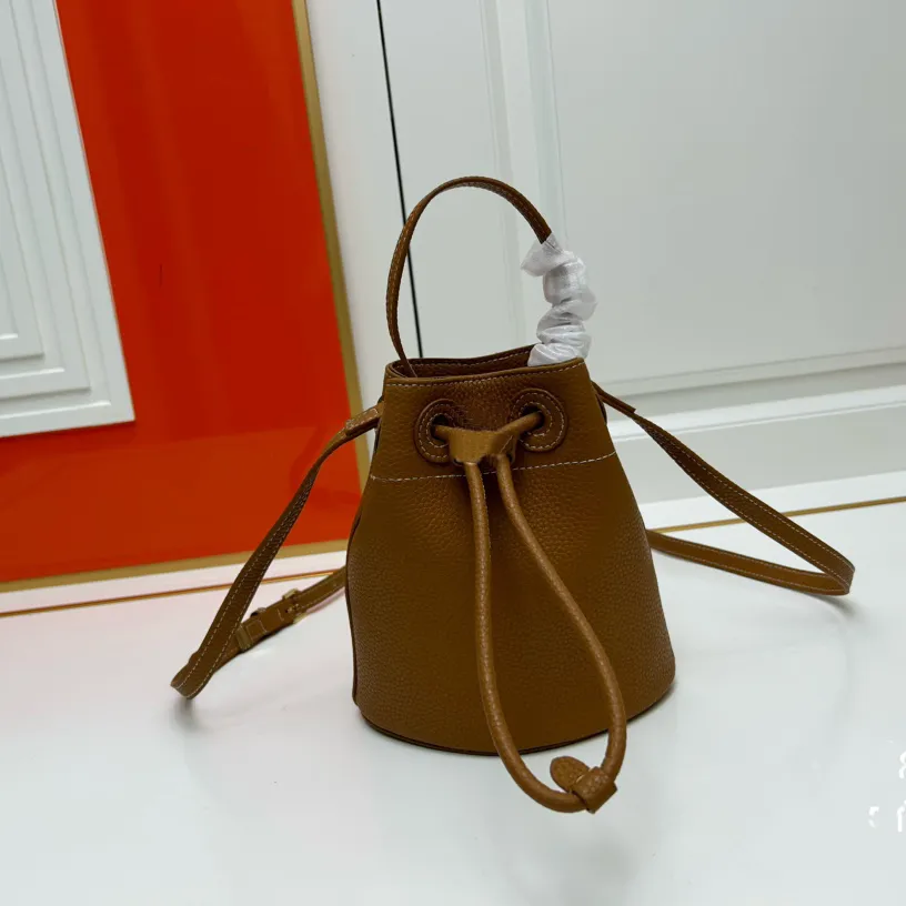 Fashion Classic Top Quality Mini Bucket Bag Leather Clutch Purse Designer Female Luxury Handbag Underarm Classic Calfskin Purse