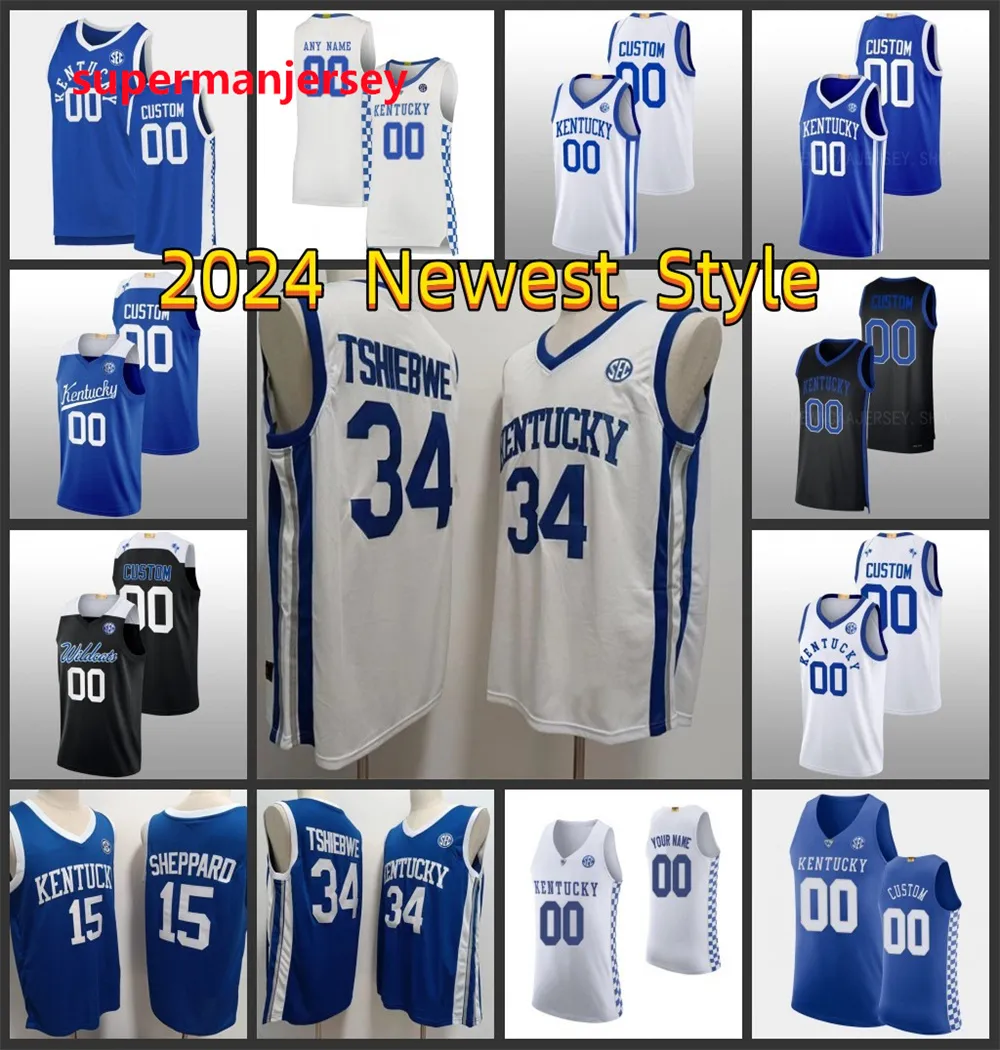 Reed Sheppard Kentucky Jersey 21 D. J. Wagner 23 Jourdon Burks 44 Zvonimir Ivisic Kentucky Wildcats Basketball Jerseys Custom Stitched Mens Youth aaa