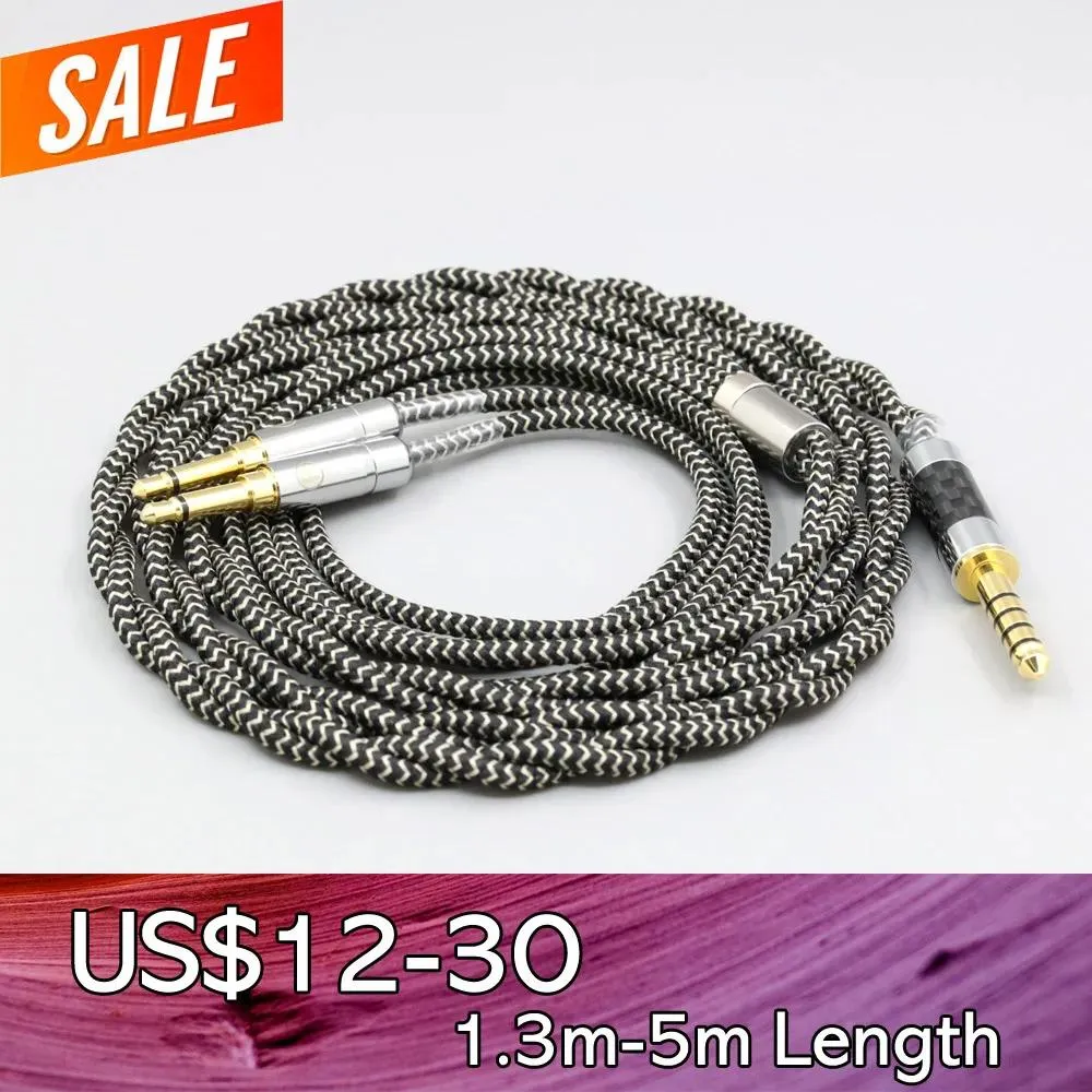 Accessories 2 Core 2.8mm Litz Ofc Earphone Shield Braid Sleeve Cable for Hifiman Sundara Ananda He1000se He6se He400se Arya Xs Ln008063