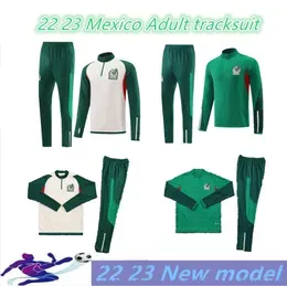 2022-2023 Mexico national football team New Tracksuits men kit adult children's set football training suit half zipper sportswear Soccer Jerseys