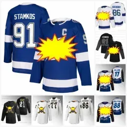 CUSTOM ``Bay``Lightning``91 Steven Stamkos 2023 Jersey Nikita Kucherov Vladislav Namestnikov Andrei Vasilevskiy Brayden Hedman Sergache