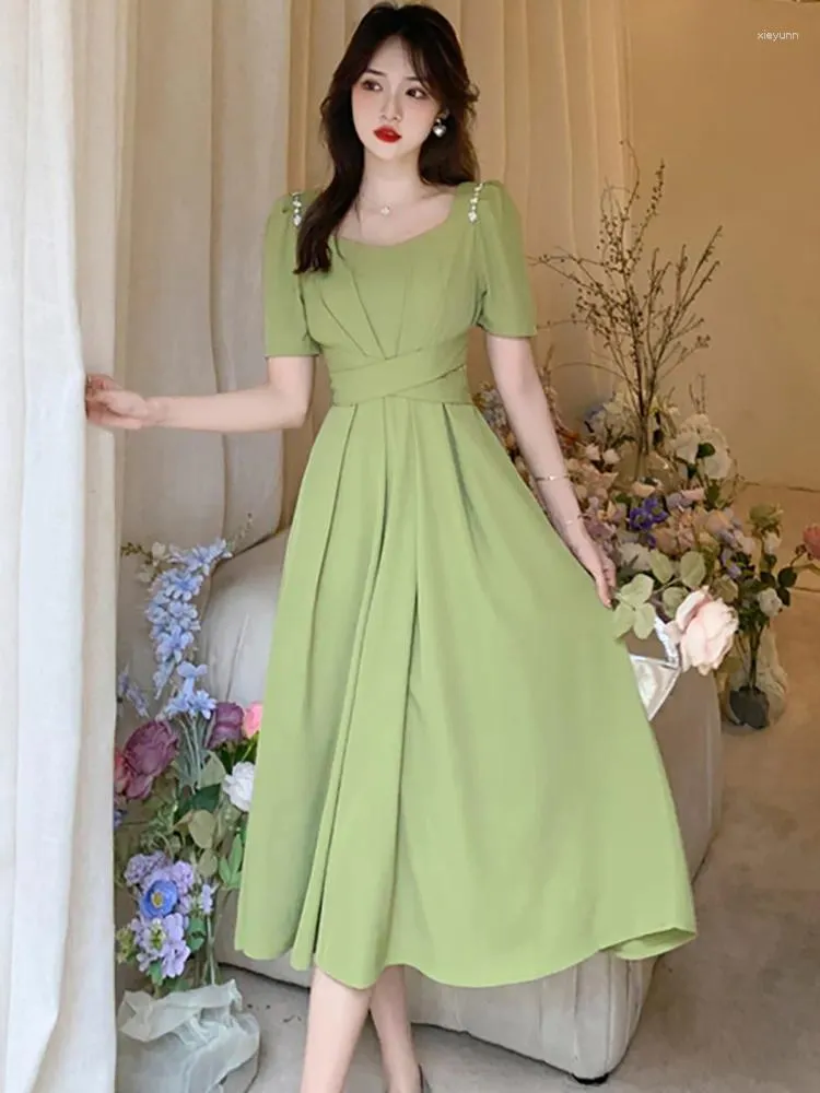 Sukienki imprezowe 2024 Kobiety luksus elegancka bal Midi Modna moda przyczynowa na plaży długa sukienka różowa koreańska eleganckie bodycon nocne vestidos