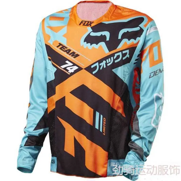 2024 Herrarna T-shirts Fox Selling Speed ​​Drop Off Outdoor Sports Cycling Suit Motorcykelväg Racing EK4N