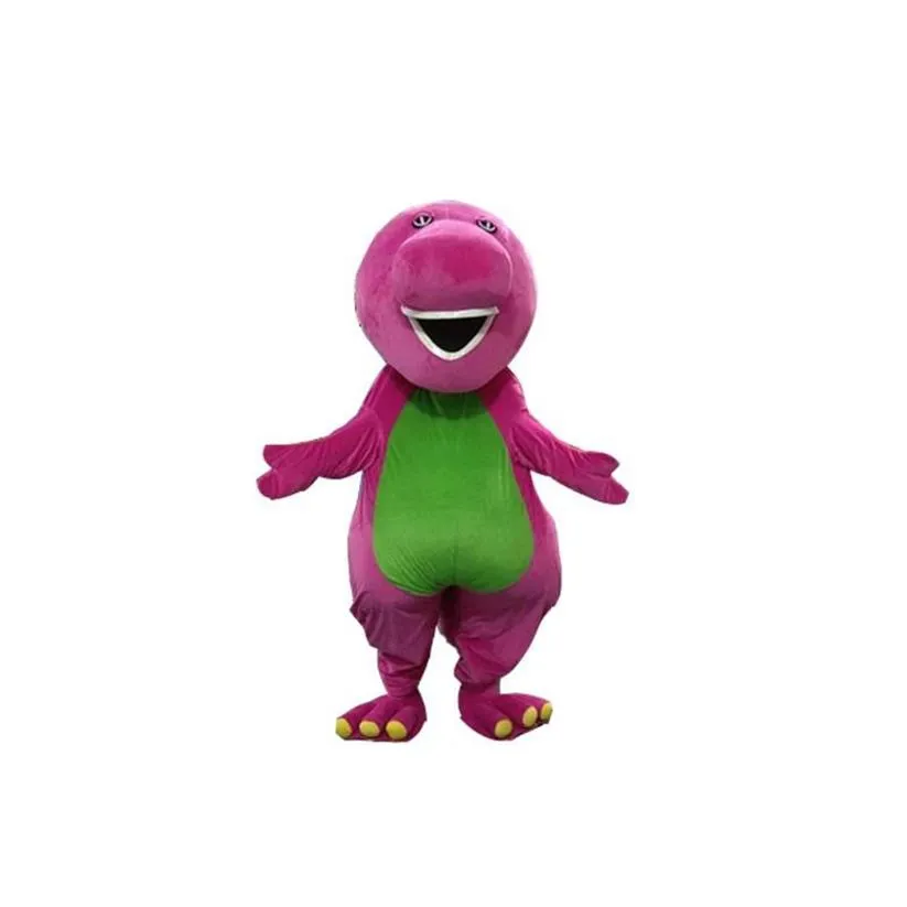 2019 hochwertige Beruf Barney Dinosaurier Maskottchen Kostüme Halloween Cartoon Erwachsene Größe Kostüm288k