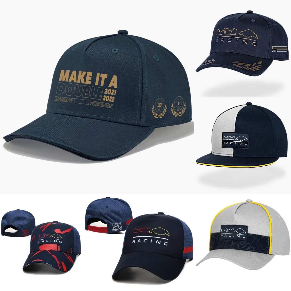 2024 F1 Racing Champion Cap Formule 1 Team Gebogen Rand Baseball Cap Mannen Vrouwen Modemerk Geborduurde Caps Zomer Casual zonnehoed