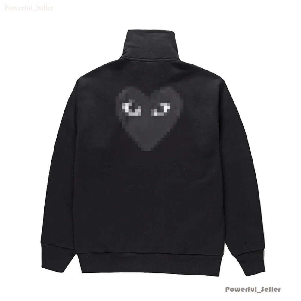 Moletons femininos com capuz Jogar Commes Jumpers Des Garcons Carta Pulôver Red Heart Hoodie Commes Hoodie Garcons Hoodie Olhos Red Heart Hoodie 3962