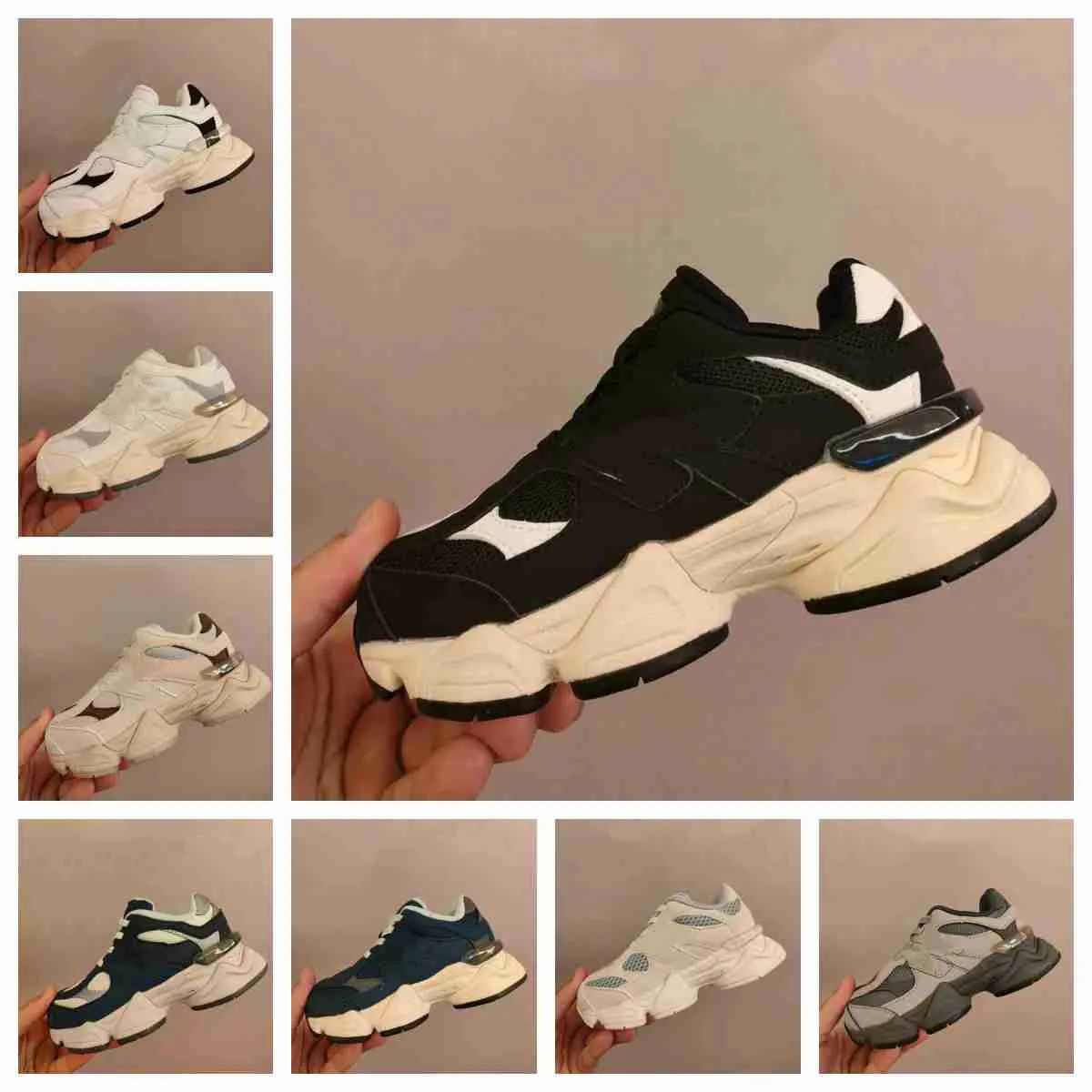 Designer Athletic 9060 2024 Shoes Low Girls Sports Boys Girls Baby Sneakers Toddler Tennis Youth School Basketball Cream Black Grey White For Kids Shoe