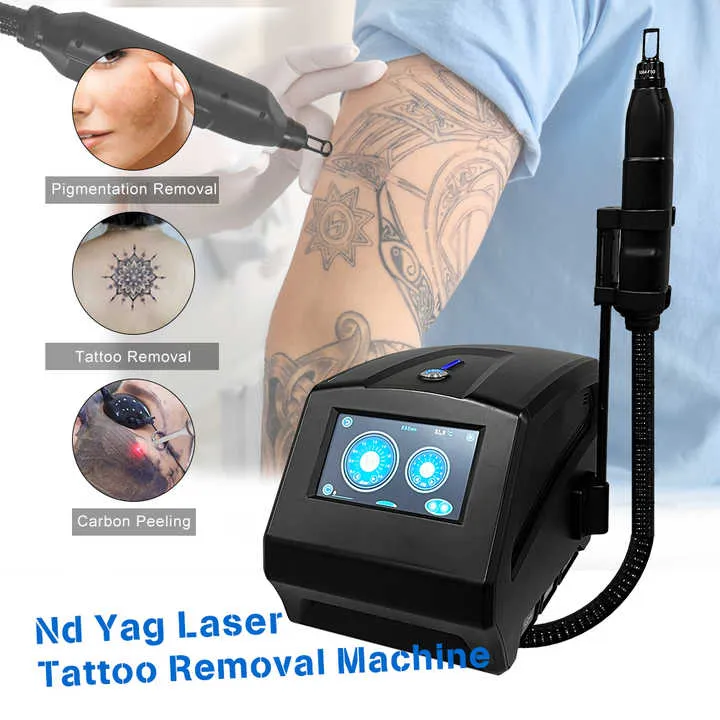 Q przełączane nd yag laser tatuaż maszyn Remvoal Węgiel obierający brwi pigment tatuator tatuator