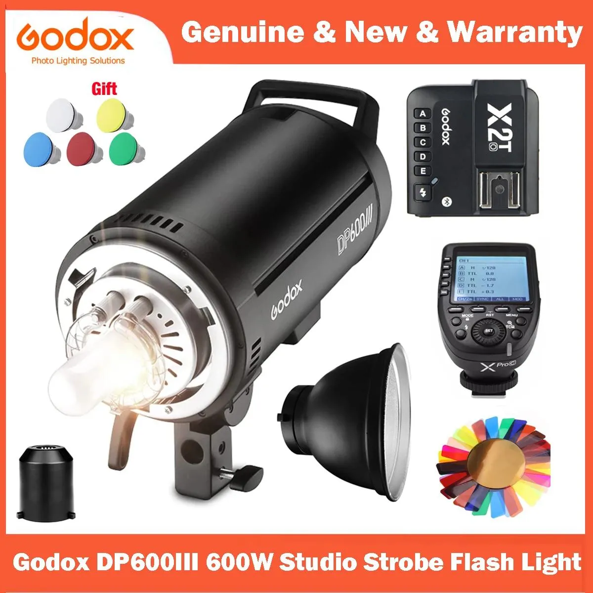 Torby Godox DP600III 600W Studio Flash Light Modeling Light 220V 2.4G Buildin X SystemStrobe Light 5600K do fotografii