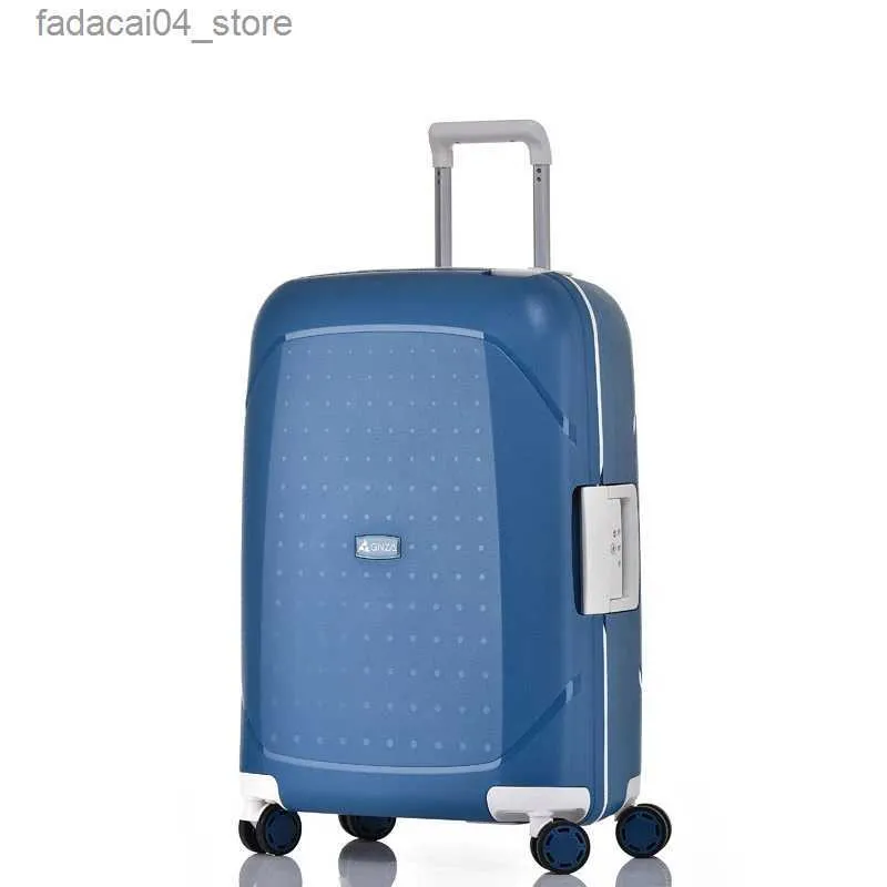 Valigie Nuovo bagaglio da viaggio PP Trolley ultraleggero anticaduta valigia femminile piccola 20 scatola d'imbarco moda carry pn pull rod box maschio 24 Q240115