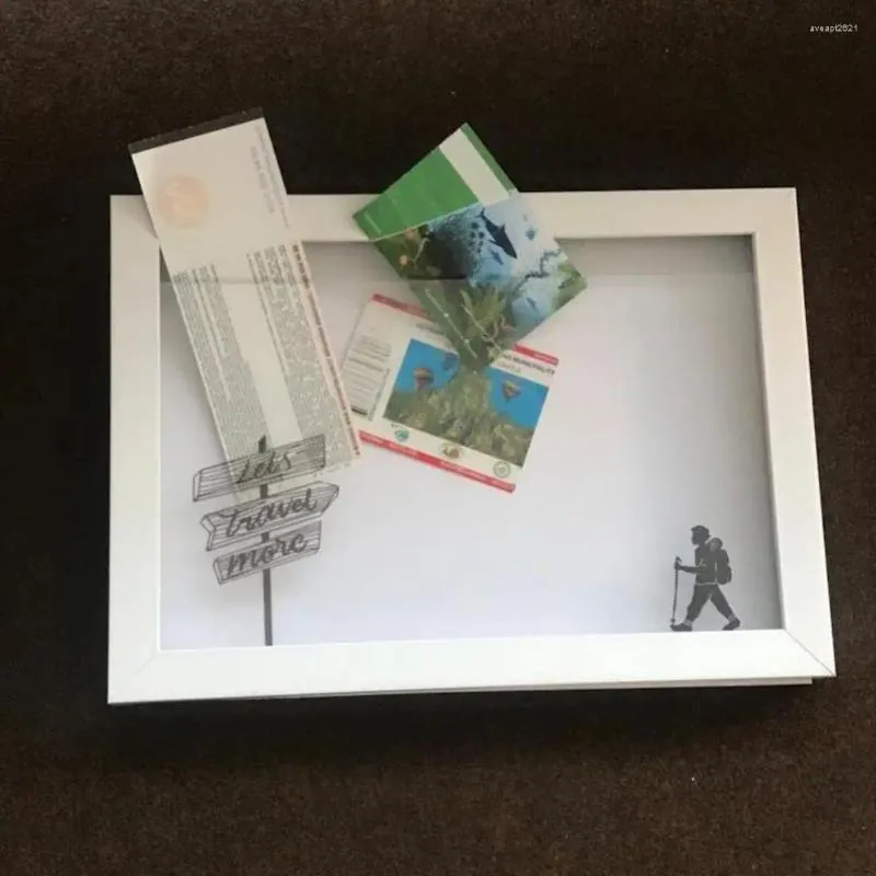 Frames Box Po Frame Rustikales Schattenbild für personalisierte Erinnerungserhaltung, Desktop-Display, Holz-Acryl-Auszeichnungen
