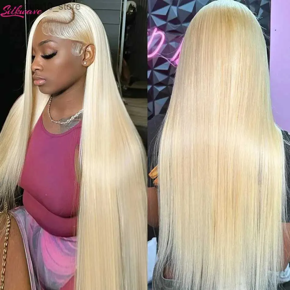 Synthetic Wigs 613 Bone Straight Glueless Preplucked Human Hair Wigs Honey Blonde 180 Density 13x4 13x6 Lace Frontal Wigs Human Hair Wig Q240115