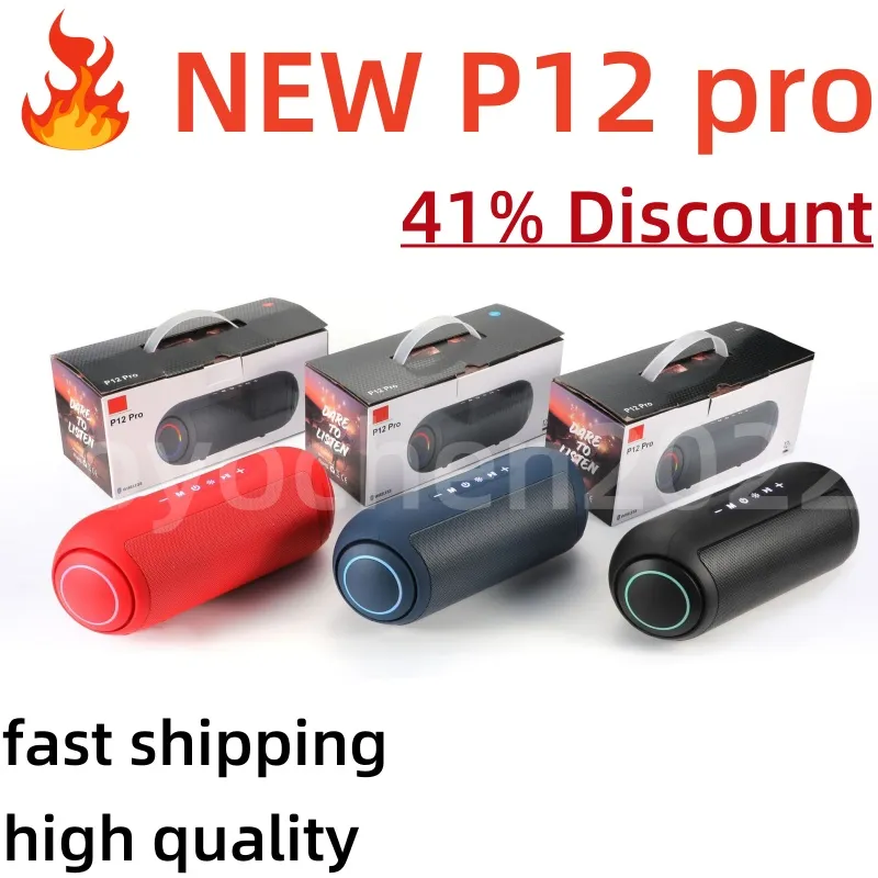 p12 pro New p10 pro portable speaker Pulse6 waterproof subwoofer Pulse6 full screen color bass music portable wireless audio system single and dual microphone