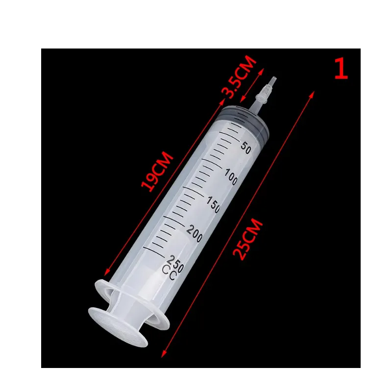 Novo 1pc seringas de alta capacidade descartável nutriente estéril hidroponia seringa de alimentação 250ml,300ml,350ml,500ml bj